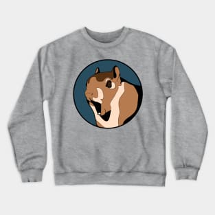 Funny Animal Design - Surprised Squirrel Crewneck Sweatshirt